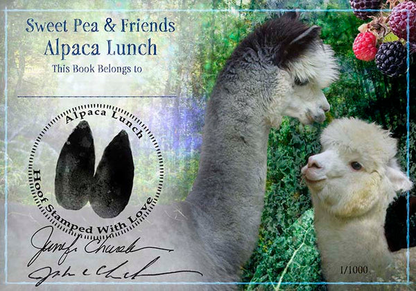 Alpaca Lunch Bookplate Signed & Personalized – Sweet Pea & Friends